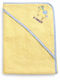 Beboulino Βρεφική Κάπα-Μπουρνούζι με Κουκούλα Unicorn Fr Yellow 75x75εκ.