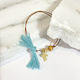 Daskalakis Christening Charm Bracelet Light Blue 75 Pieces