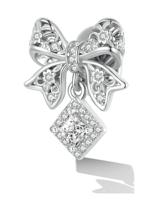 Daskalakis Silver Charm with Zircon Stones