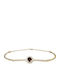 Daskalakis Women's Bracelet Rosette made of Gold 14K with Zircon