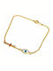 Amalfi Accessories Damen Armband mit Design Auge aus Silber Vergoldet