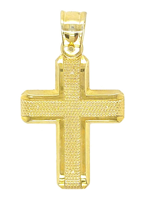 Dio Jewellery Lab Ανδρικός Σταυρός από Επιχρυσωμένο Ασήμι χωρίς Αλυσίδα