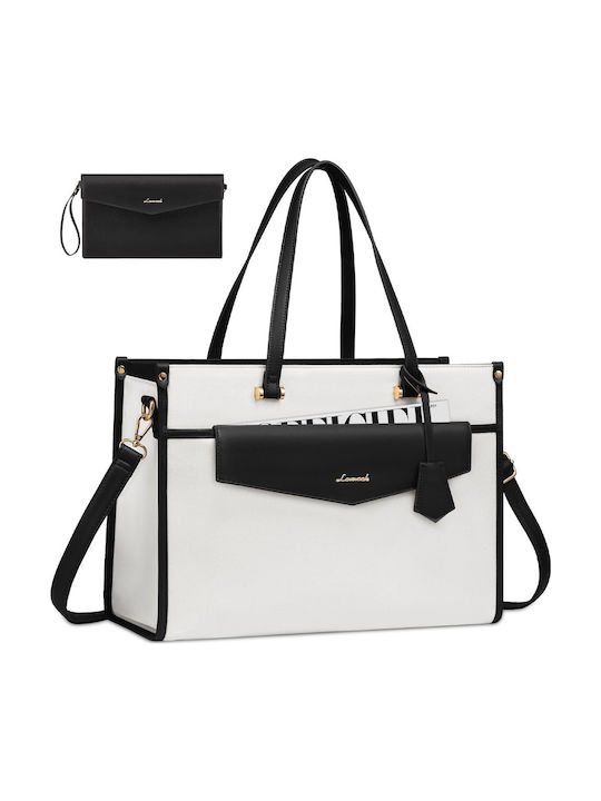 Σετ Γυναικεία Τσάντα Shopper Ώμου Beige/Black