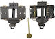 Heavy Duty Pendulum Clock Mechanism Conversion Case