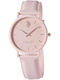 U.S. Polo Assn. Lucy Damen Uhr mit Rosa Lederarmband