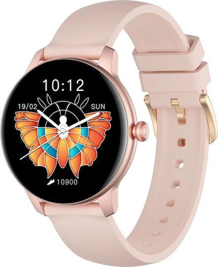 LadyCrown FiT Aluminium Smartwatch με Παλμογράφο (Χρυσό)