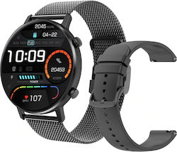 DoFIT Aluminium Smartwatch mit Pulsmesser (Schw...