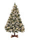 Christmas Tree Pre-lit Snowy 180cm with 1176 Branches and with LED Lighting