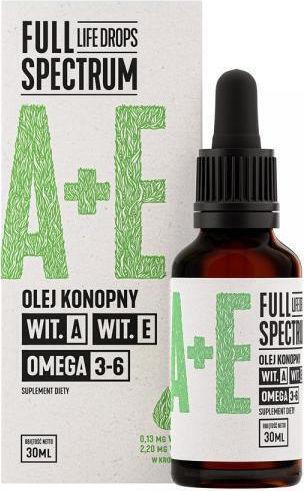 Full Spectrum Hanföl Vitamine A + E Βιταμίνη 30ml