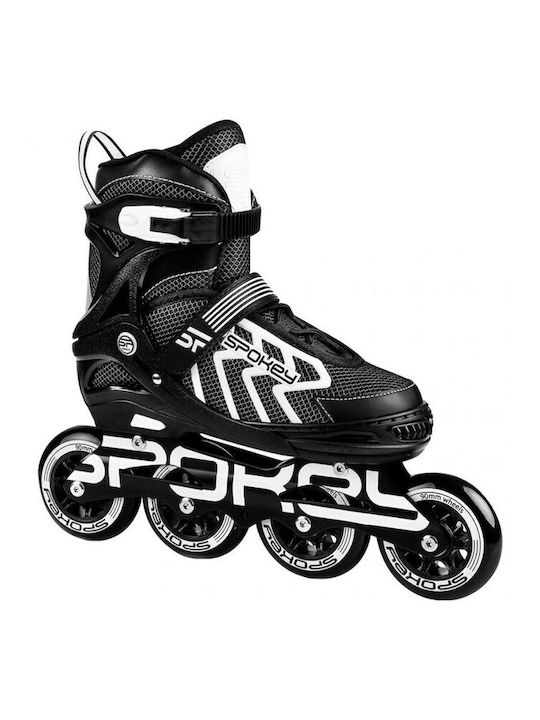 Spokey Khan Inline Αυξομειούμενα Rollers Λευκά Παιδικά