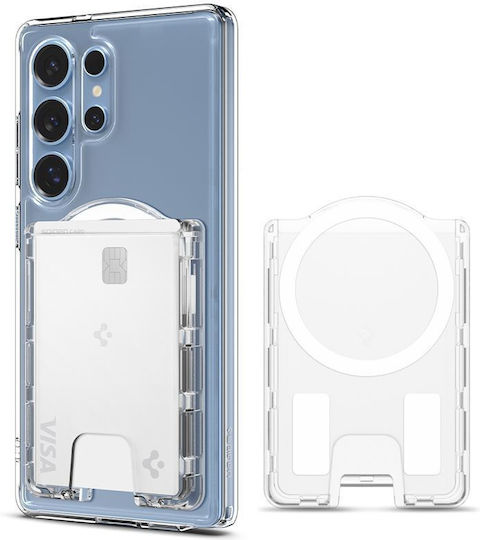 Spigen MagSafe Θήκη Καρτών Ultra Hybrid Wallet σε Διάφανο χρώμα
