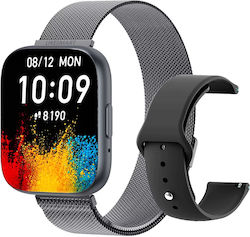 TrendFIT Aluminium Smartwatch mit Pulsmesser (S...
