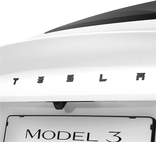 Spigen Tesla Rear Emblem Logo Full Cover Black for Tesla Model 3 2024 Acp08549