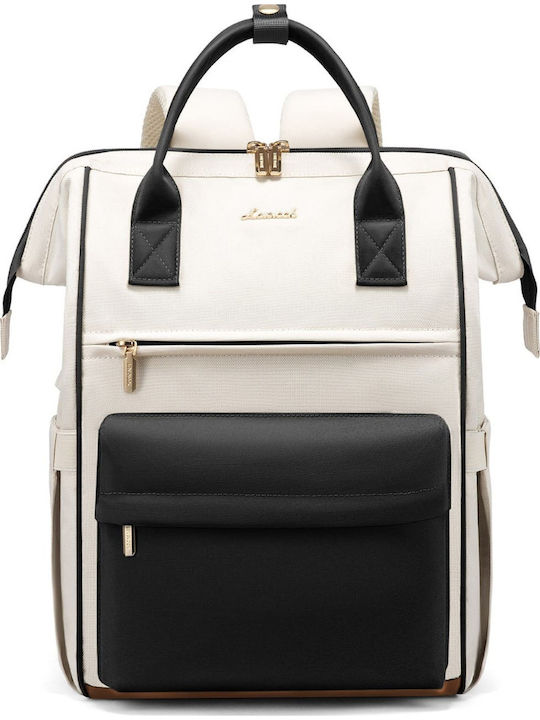 Lovevook Wasserdicht Tasche Rucksack für Laptop 15.6" beige/black MB2146