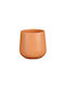 Mica Γλάστρα Πήλινη Amber Orange 11x11x9εκ.