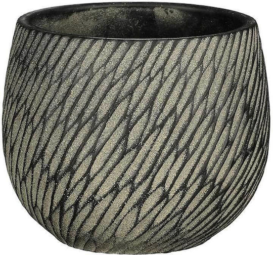 Mica Topf Anthracite 11x11x11cm.