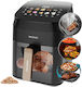 Cecotec Cecofry&Grill Smokin 4500 Air Fryer with Double Detachable Bucket 4.5lt Black