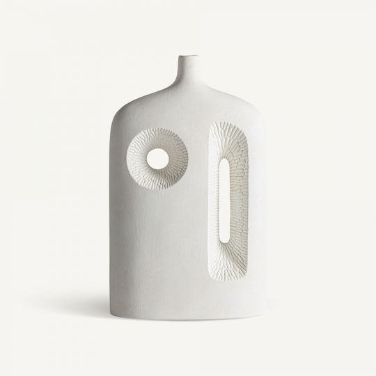 Vical Ceramic Vase White Diameter 26xHeight 43cm