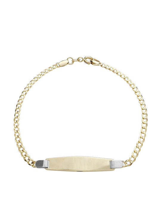 Daskalakis Kids Bracelet ID from Gold 14K