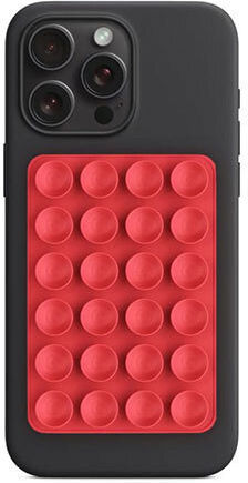 Silicone Non-slip Mobile Stand in Red color