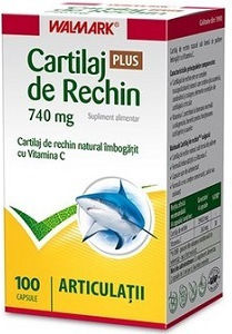 Walmark Shark Cartilage Plus 740mg Supliment Pentru Sănătatea Articulațiilor 100 Capsule