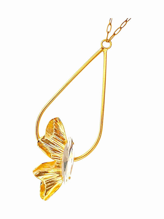 W'el Woman's Elegance Κολιέ από Επιχρυσωμένο Ατσάλι W'el Woman's Elegance Κολιέ από Επιχρυσωμένο Ατσάλι