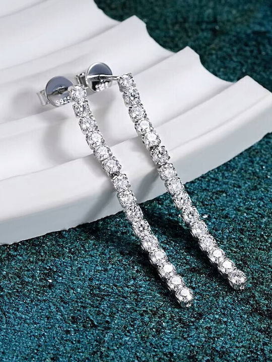 Queen Silber Ohrringe Anhänger Zirkon Queen Silber Ohrringe Anhänger Zirkon
