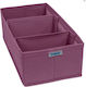 Ordinett Fabric Storage Case for Ties / Belts / Underwear in Pink Color 30.5x15.5x10cm 1pcs