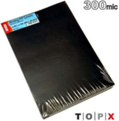 Заглавни Страници Книговезница Topx Пластмасови 300mic 100 Бройки Черни