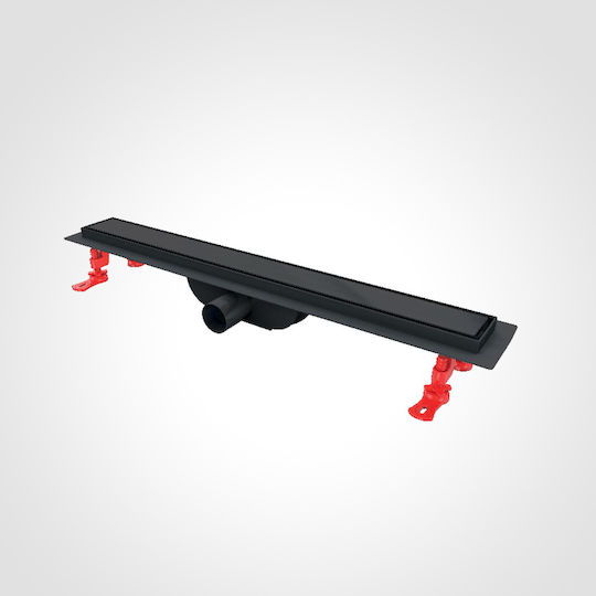 Kanal Duscheline Oscar Vision 60cm Schwarz Matt Rahmen