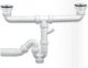 Double Stainless Steel Sink Siphon 1½" O40/50 Valve Double Stainless Steel Sink Siphon 1½" O40/50 Valve
