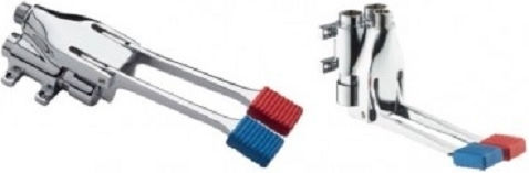 Double Hot Cold Water Mixing Foot Pedal Valve Mcm 9010