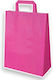 Papier Tasche Fuchsienfarbe Platte mit Griff 26 x 12 x 35 cm 100 Stück
