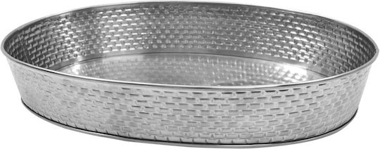 Gpss129 Oval Galvanized Tray 30.5*23*4 Cm Tablecraft