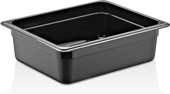 Δοχειο Gn Μαυρο 1/2 100mm Αποθηκευσης Τροφιμων P P Gastroplast Nsf