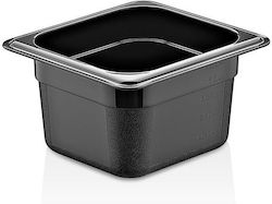 Gastronorm Pfanne Schwarz 1/6 100mm Aufbewahrung von Lebensmitteln P P Gastroplast Nsf