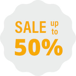Schaufenster- und Wandsticker Ermäßigung Sale Bis Zu 50 % Kode 19617 Schaufenster- und Wandsticker Ermäßigung Sale Bis Zu 50 % Kode 19617