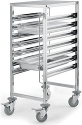 Cărucior De Transport Gn 7x Gn1/1 T=0.9mm Inoxidabil Ss201 38x55x100cm Cărucior De Transport Gn 7x Gn1/1 T=0.9mm Inoxidabil Ss201 38x55x100cm