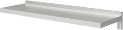 Ράφι Επίτοιχο Μονό Inox 160x35x7cm 1411201