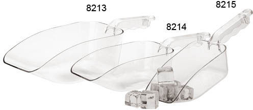 8214 Kommerzielle Lebensmittelschaufel Bar Polycarbonat L33,1xw12xh8,1cm