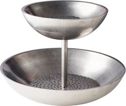 Vintage Sea Food Buffet-Ausstellungsstände Metallische Zwei-Ebenen Double Wall Bowl 30x33cm Vintage Sea Food Buffet-Ausstellungsstände Metallische Zwei-Ebenen Double Wall Bowl 30x33cm