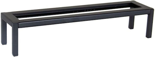Niedrige Metallische Buffet-Ausstellungsstände Riser Gn2/4 49,5x12,9x10,4cm Schwarze Select Conceptsel023