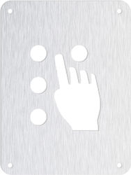 Metalor Πινακίδα Πληροφόρησης Σύστημα Braille 12x16cm Ασημί Metalor Πινακίδα Πληροφόρησης Σύστημα Braille 12x16cm Ασημί