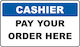 Αυτοκόλλητο Cashier Κωδ 17493