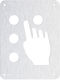 Metalor Πινακίδα Σύστημα Braille 128x96mm Ασημί