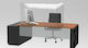 Protective Counter Top Office Plexiglass 120x25x75 4mm