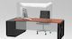 Protective Counter Top Office Plexiglass 120x25x75 5mm