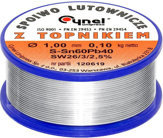 Soldering Tin 1.00mm 100g Sn60pb40 Cynel