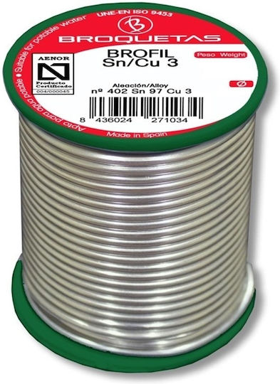 Copper Soldering Lead-Free Brofil Sn/cu3 100gr Broquetas