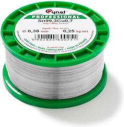 Cynel Soldering Wire Lead-Free 1mm 100g Sn99.3Cu0.7 Flux 3% Melting Point 227°C Sn99c-1.00/0.1